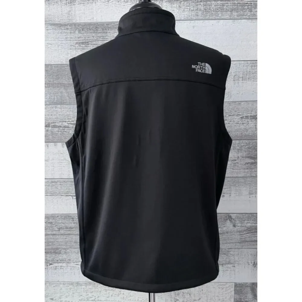 The North Face WindWall Vest Men's XL Black Full Zip Jacket Tierpoint Logo